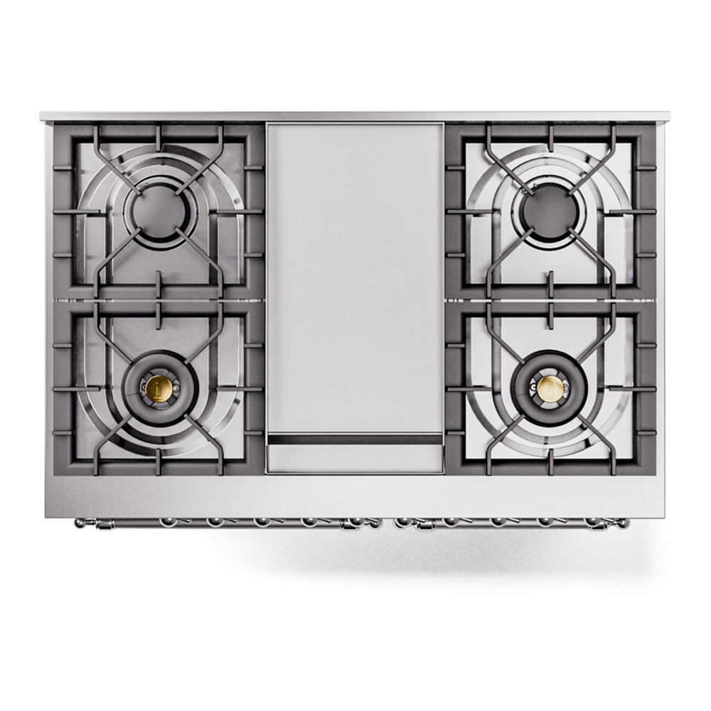 ILVE UPD40FNMPRAC Nostalgie II 40" Dual Fuel Range, top view