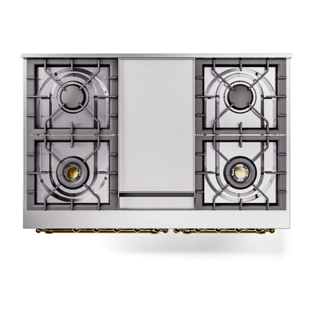 ILVE UPD40FNMPRAG Nostalgie II 40" Dual Fuel Range, top view