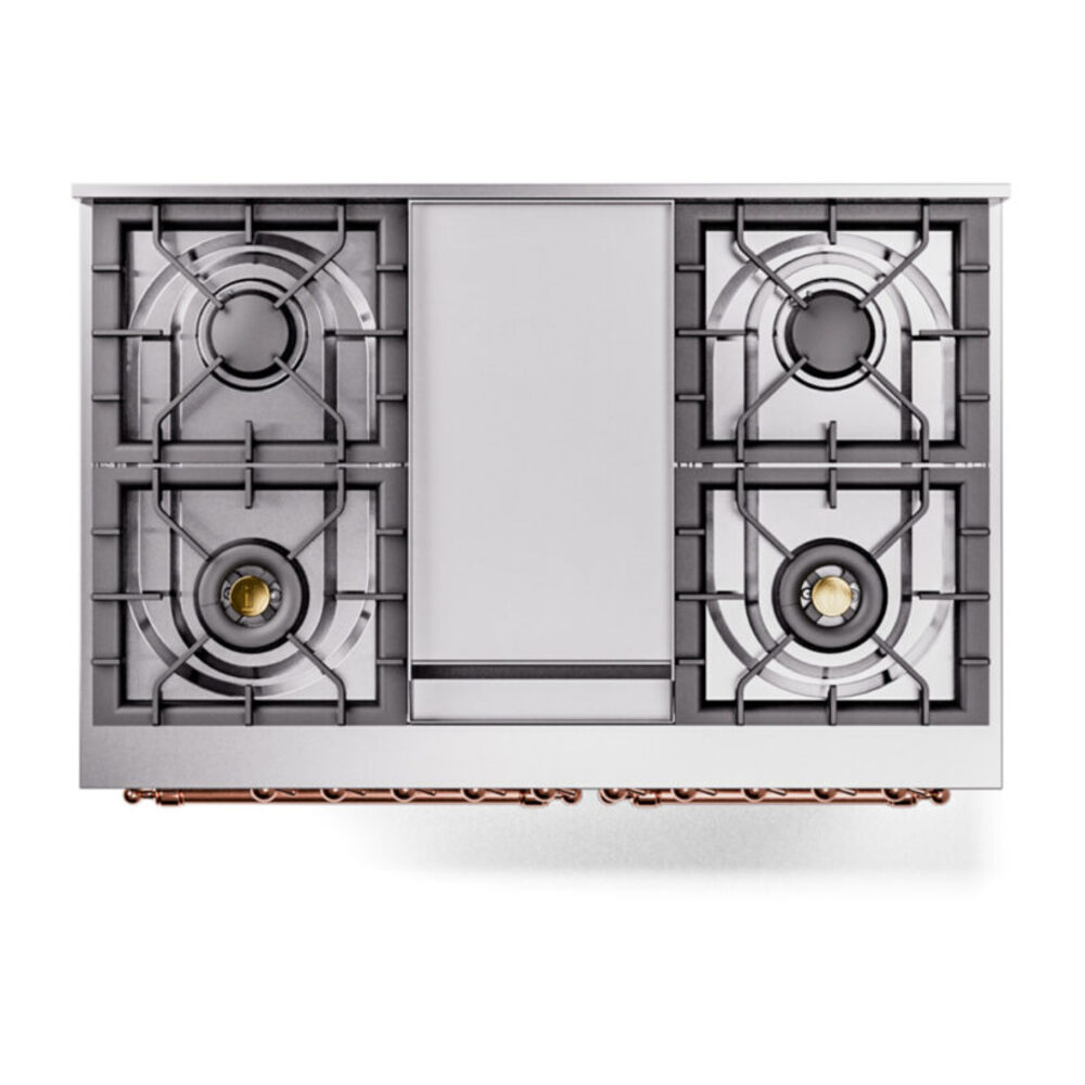 ILVE UPD40FNMPRAPLP Nostalgie II 40" Dual Fuel Range, top view