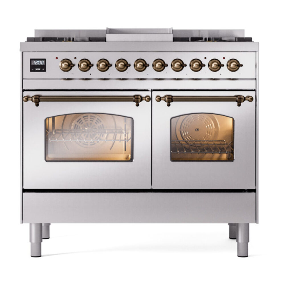 ILVE UPD40FNMPSSBLP Nostalgie II 40" Dual Fuel Range, front view