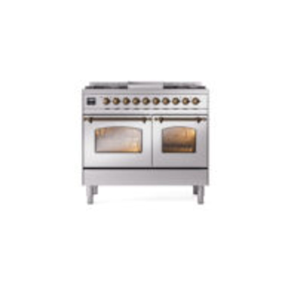 ILVE UPD40FNMPSSB Nostalgie II 40" Dual Fuel Range, front view