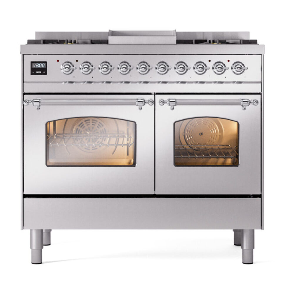 ILVE UPD40FNMPSSC Nostalgie II 40" Dual Fuel Range, front view