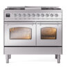 ILVE UPD40FNMPSSC Nostalgie II 40" Dual Fuel Range, front view