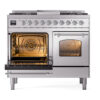 ILVE UPD40FNMPSSC Nostalgie II 40" Dual Fuel Range, main oven door opened