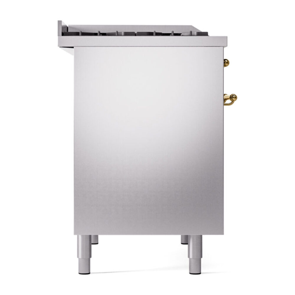 ILVE UPD40FNMPSSGLP Nostalgie II 40" Dual Fuel Range, left side view