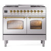 ILVE UPD40FNMPSSG Nostalgie II 40" Dual Fuel Range, front view