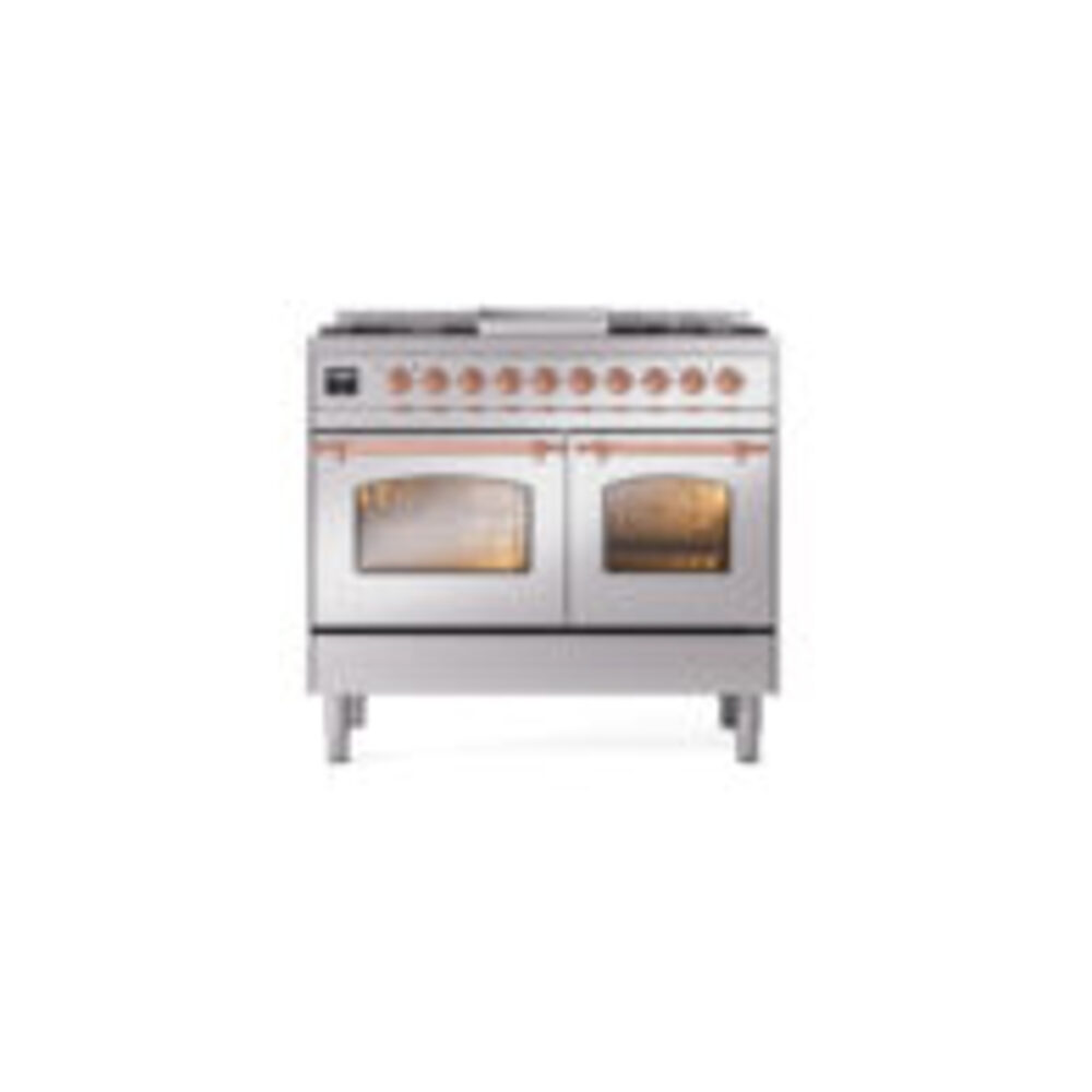 ILVE UPD40FNMPSSPLP Nostalgie II 40" Dual Fuel Range, front view