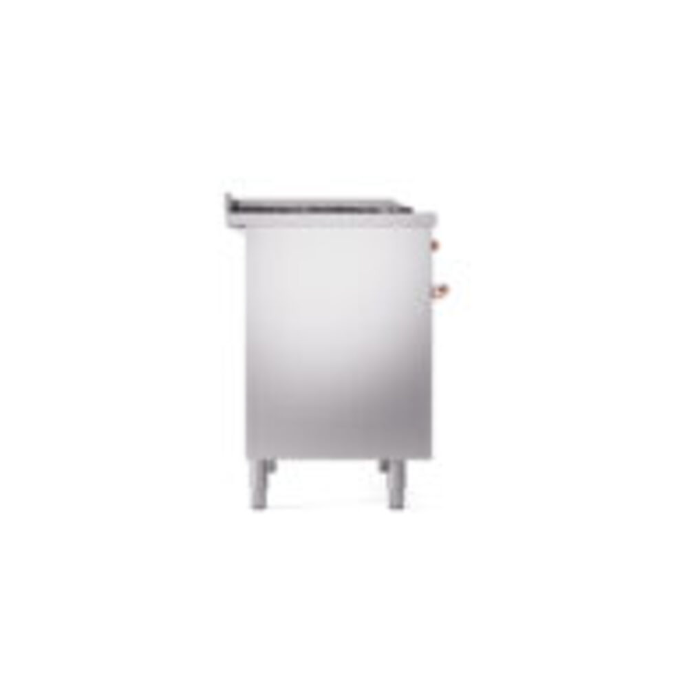 ILVE UPD40FNMPSSPLP Nostalgie II 40" Dual Fuel Range, left side view