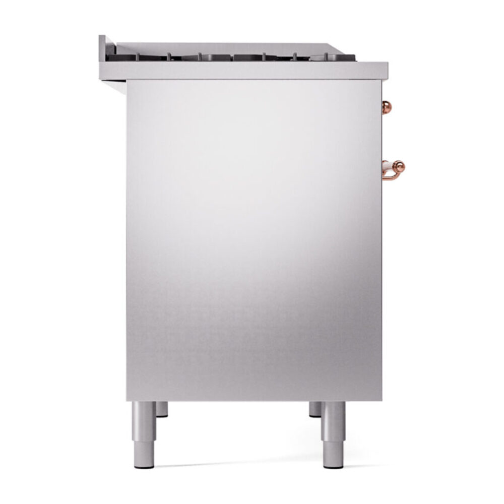 ILVE UPD40FNMPSSPLP Nostalgie II 40" Dual Fuel Range, left side view