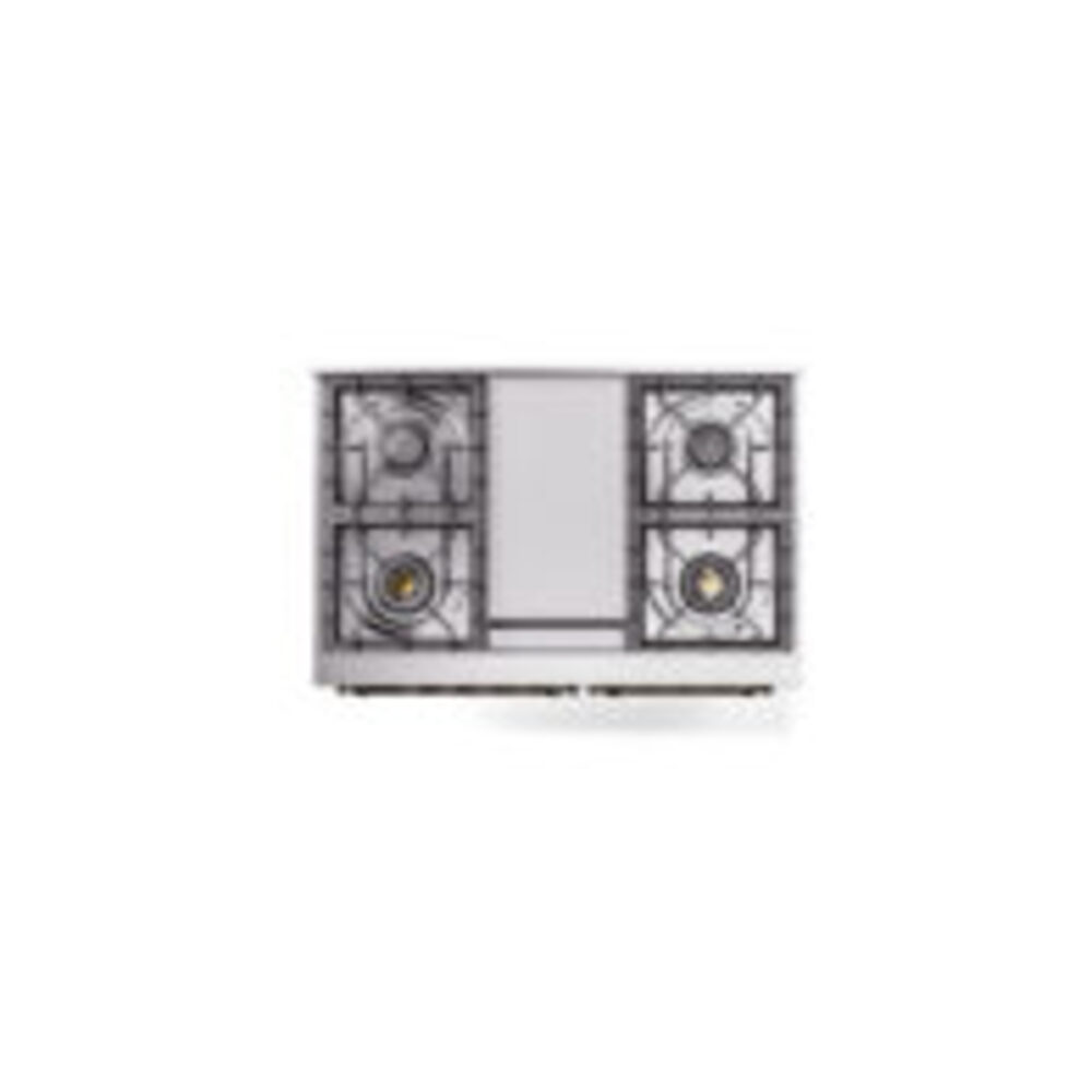 ILVE UPD40FNMPWHBLP Nostalgie II 40" Dual Fuel Range, top view