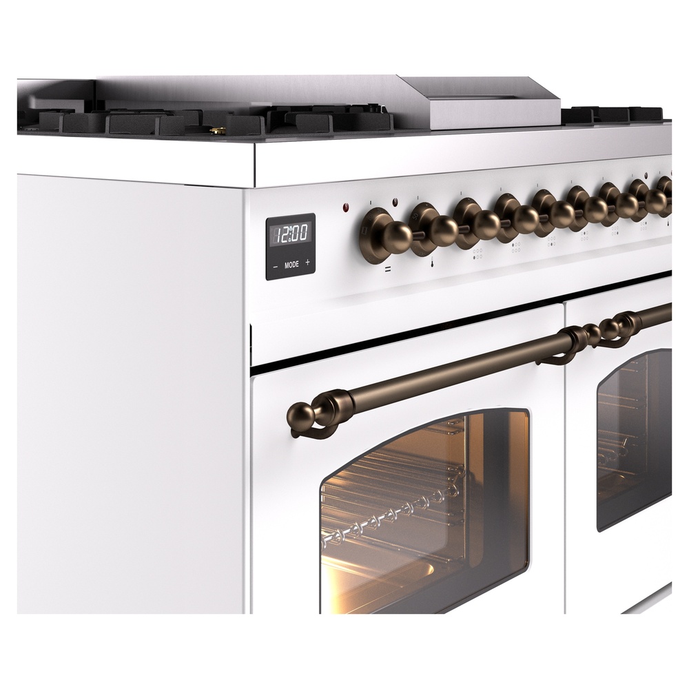 ILVE UPD40FNMPWHB Nostalgie II 40" Dual Fuel Range, details