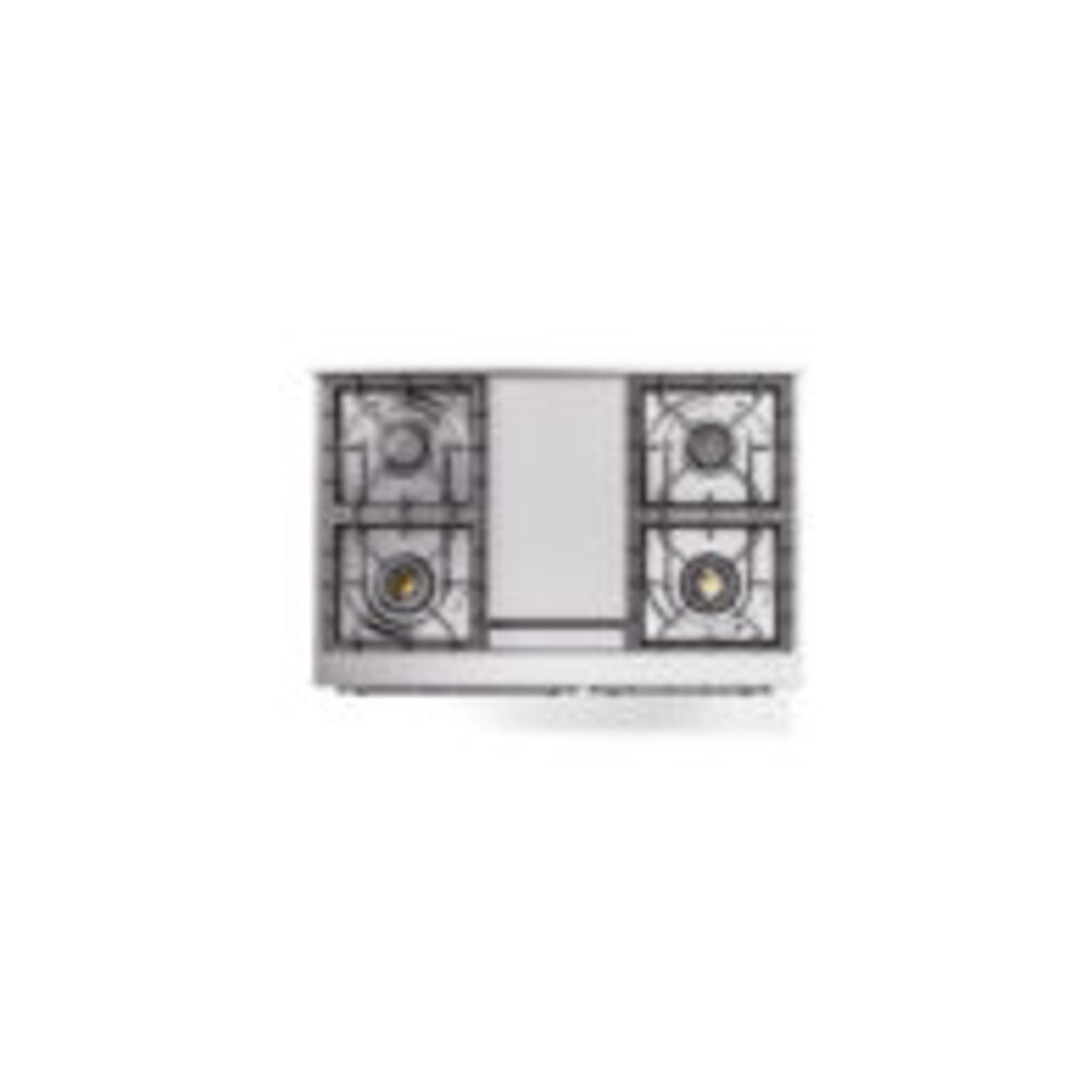 ILVE UPD40FNMPWHCLP Nostalgie II 40" Dual Fuel Range, top view