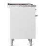 ILVE UPD40FNMPWHCLP Nostalgie II 40" Dual Fuel Range, left side view