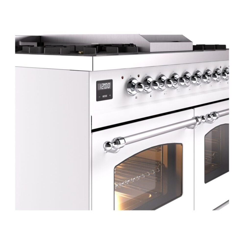 ILVE UPD40FNMPWHC Nostalgie II 40" Dual Fuel Range, details