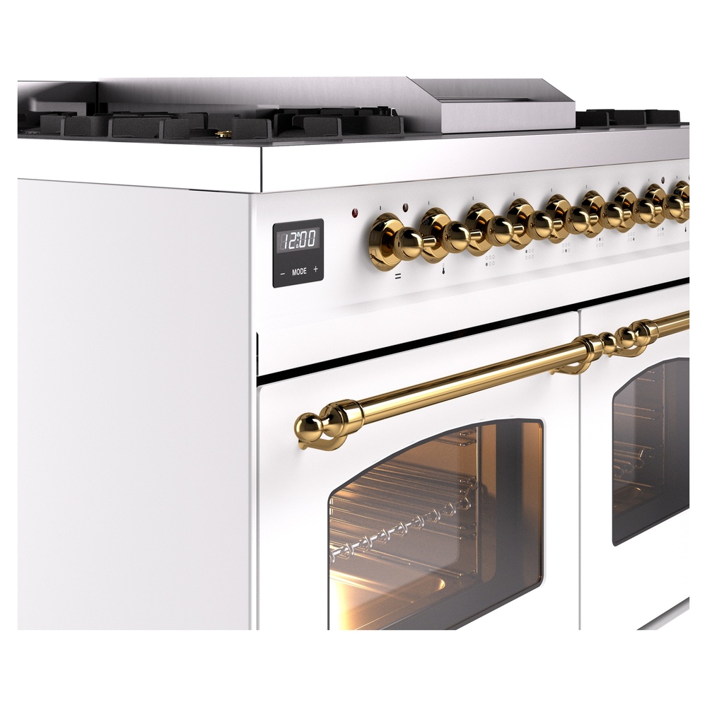 ILVE UPD40FNMPWHG Nostalgie II 40" Dual Fuel Range, details