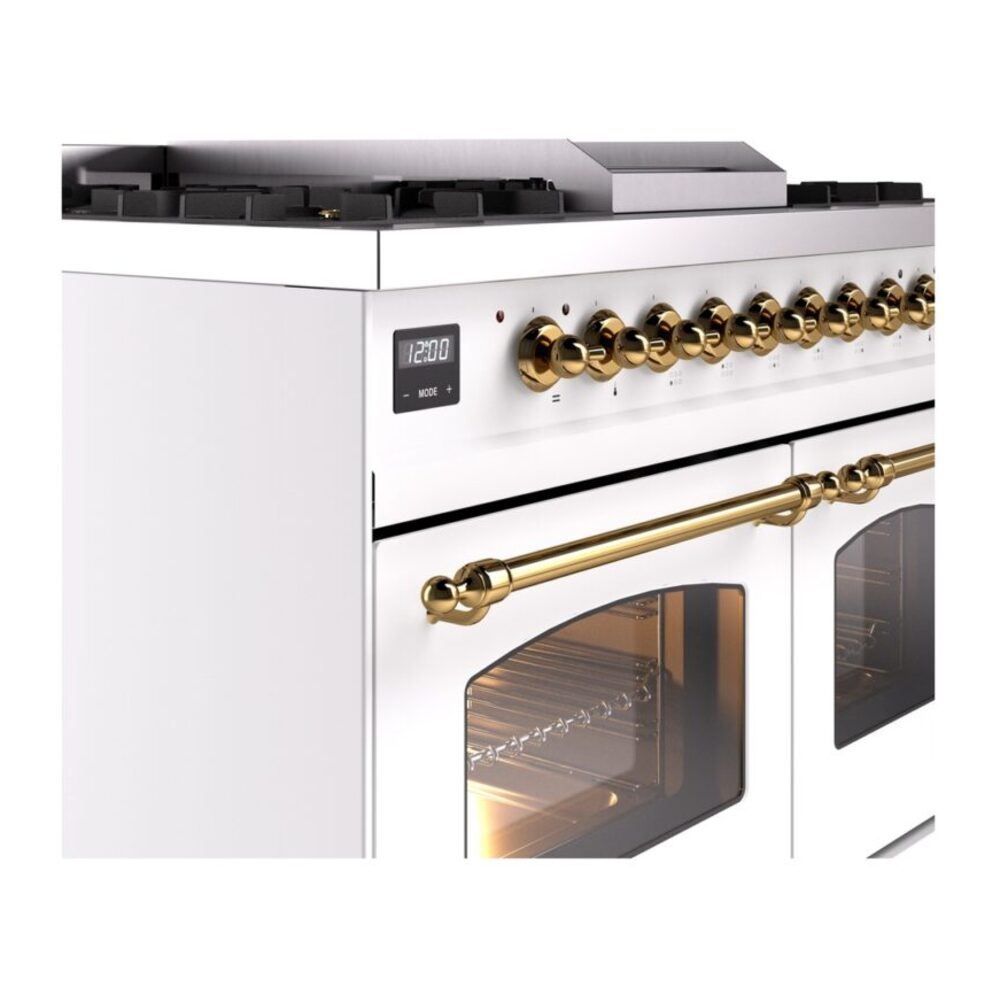 ILVE UPD40FNMPWHG Nostalgie II 40" Dual Fuel Range, details