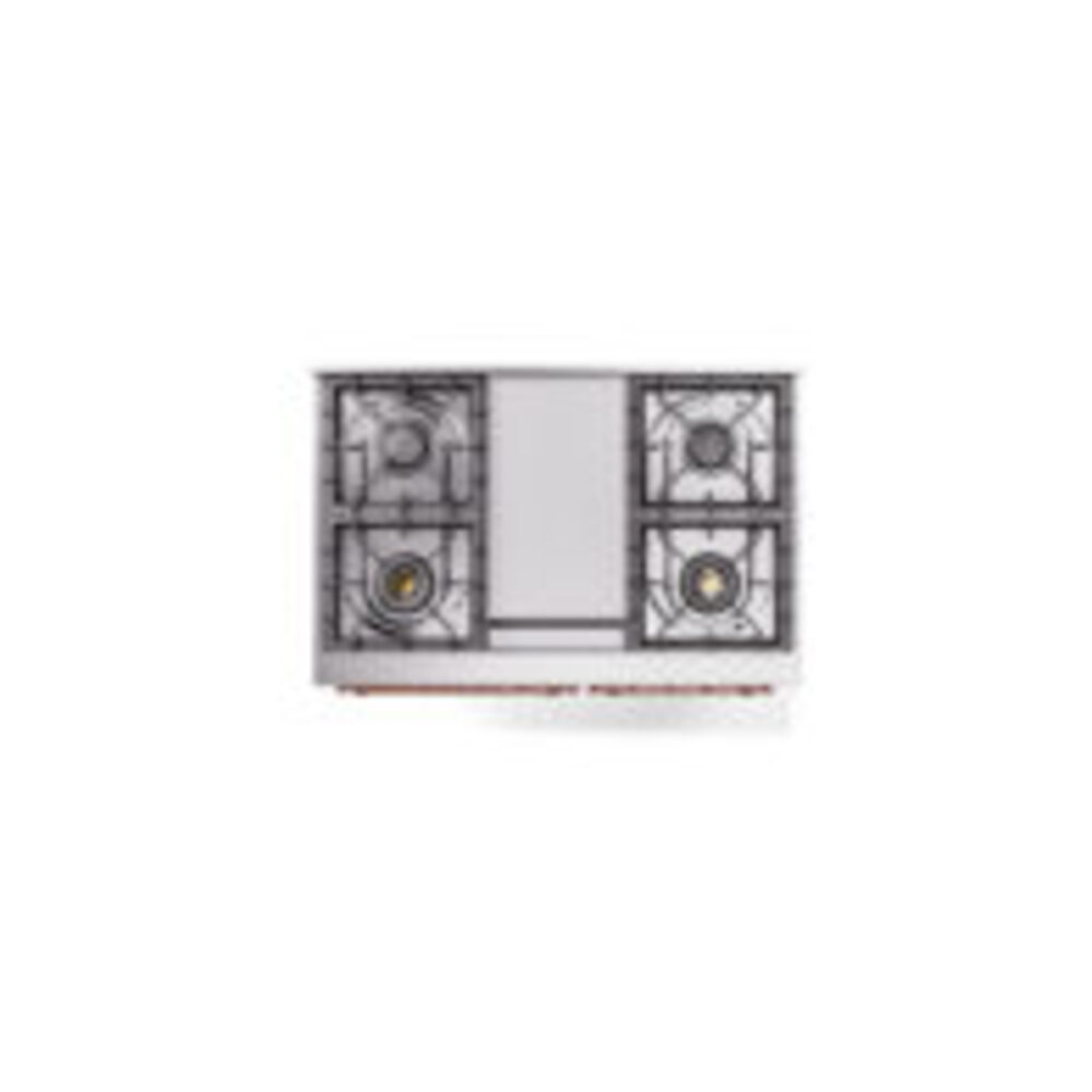 ILVE UPD40FNMPWHPLP Nostalgie II 40" Dual Fuel Range, top view