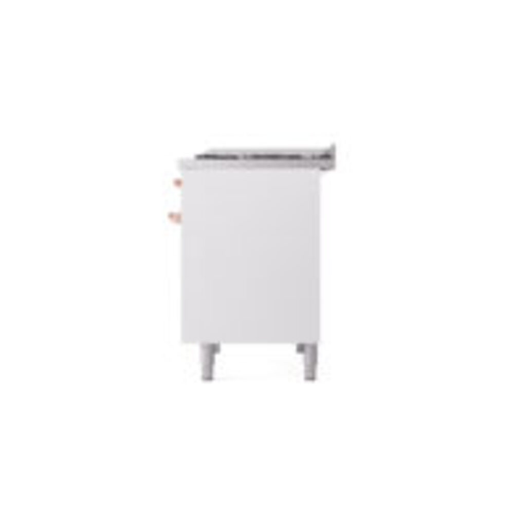 ILVE UPD40FNMPWHPLP Nostalgie II 40" Dual Fuel Range, right side view
