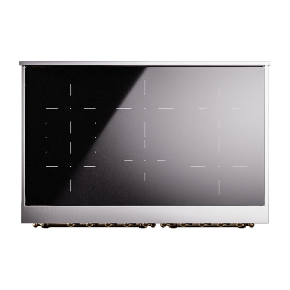 ILVE Nostalgie II 40" UPDI406NMPAWB Induction Range, top view