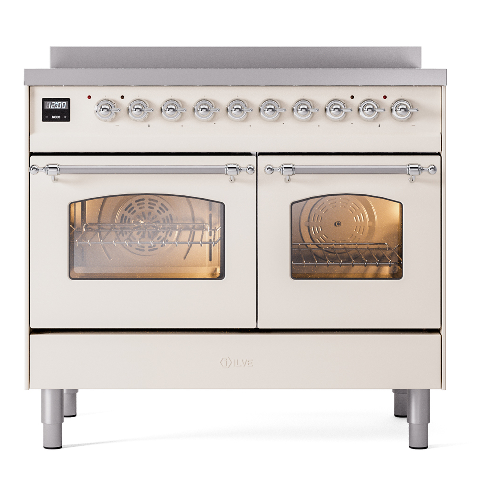 ILVE Nostalgie II 40" UPDI406NMPAWC Induction Range, front view