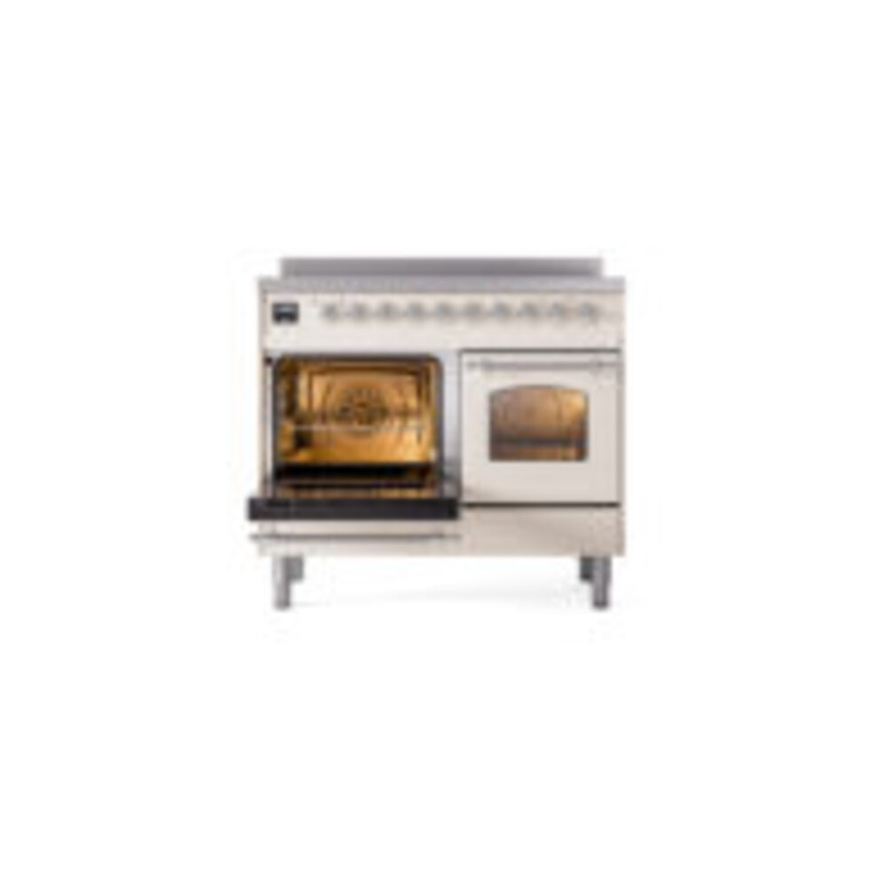 ILVE Nostalgie II 40" UPDI406NMPAWC Induction Range, main oven door opened