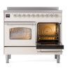 ILVE Nostalgie II 40" UPDI406NMPAWC Induction Range, side oven door opened