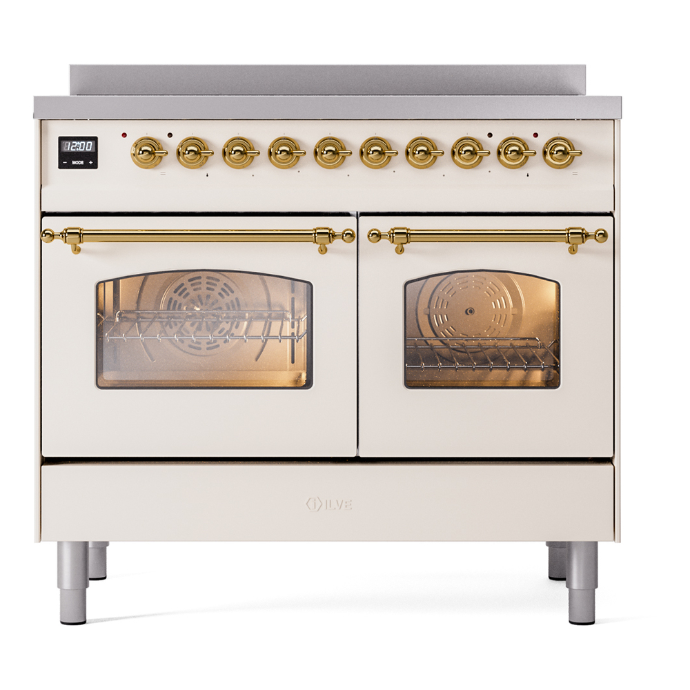ILVE Nostalgie II 40" UPDI406NMPAWG Induction Range, front view