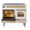 ILVE Nostalgie II 40" UPDI406NMPAWG Induction Range, main oven door opened
