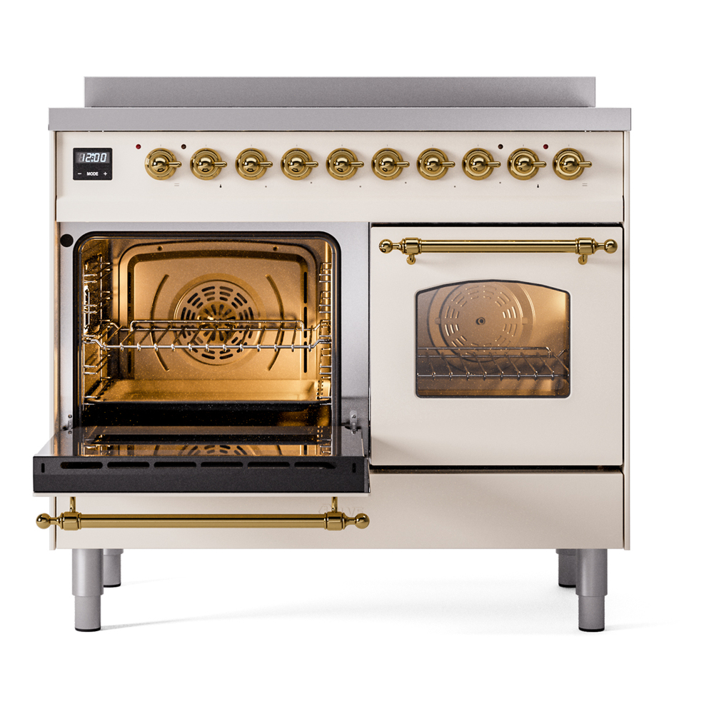 ILVE Nostalgie II 40" UPDI406NMPAWG Induction Range, main oven door opened