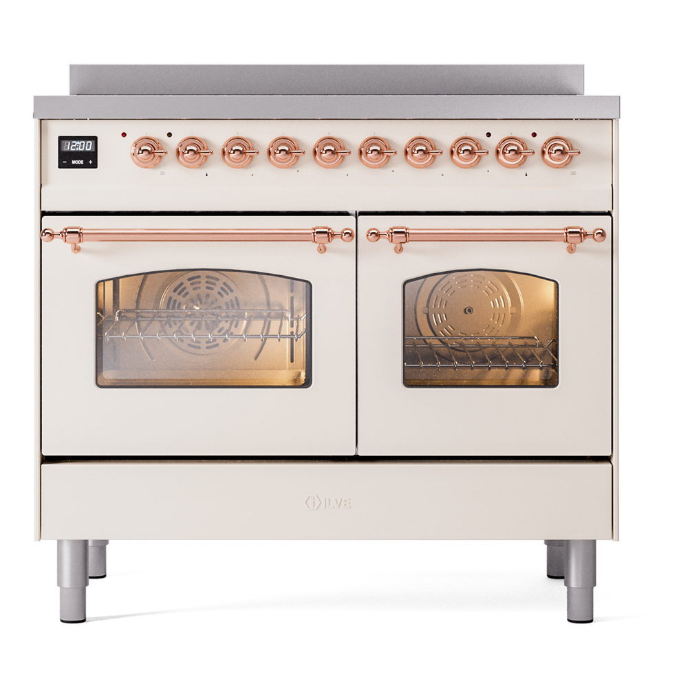 ILVE Nostalgie II 40" UPDI406NMPAWP Induction Range, front view