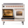 ILVE Nostalgie II 40" UPDI406NMPAWP Induction Range, main oven door opened