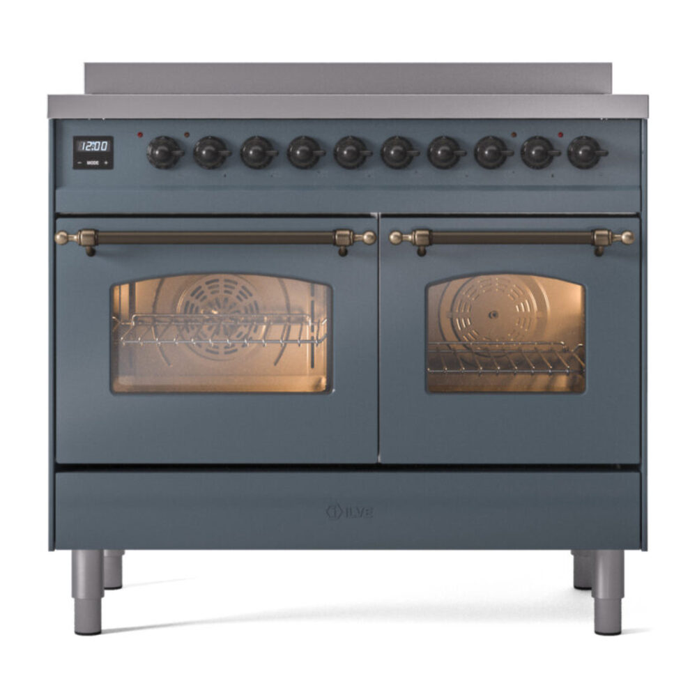 ILVE Nostalgie II 40" UPDI406NMPBGB Induction Range, front view