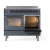 ILVE Nostalgie II 40" UPDI406NMPBGB Induction Range, side oven door opened