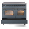 ILVE Nostalgie II 40" UPDI406NMPBGB Induction Range, drawer opened