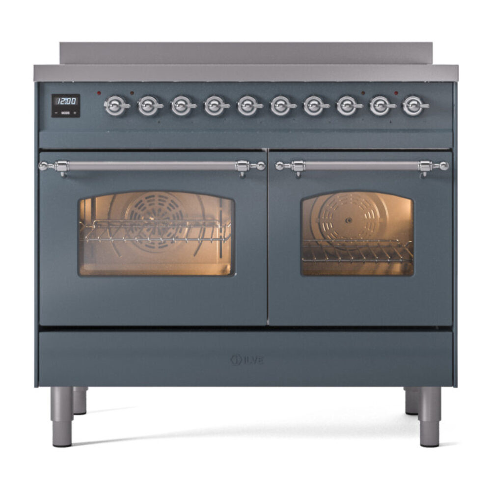ILVE Nostalgie II 40" UPDI406NMPBGC Induction Range, front view