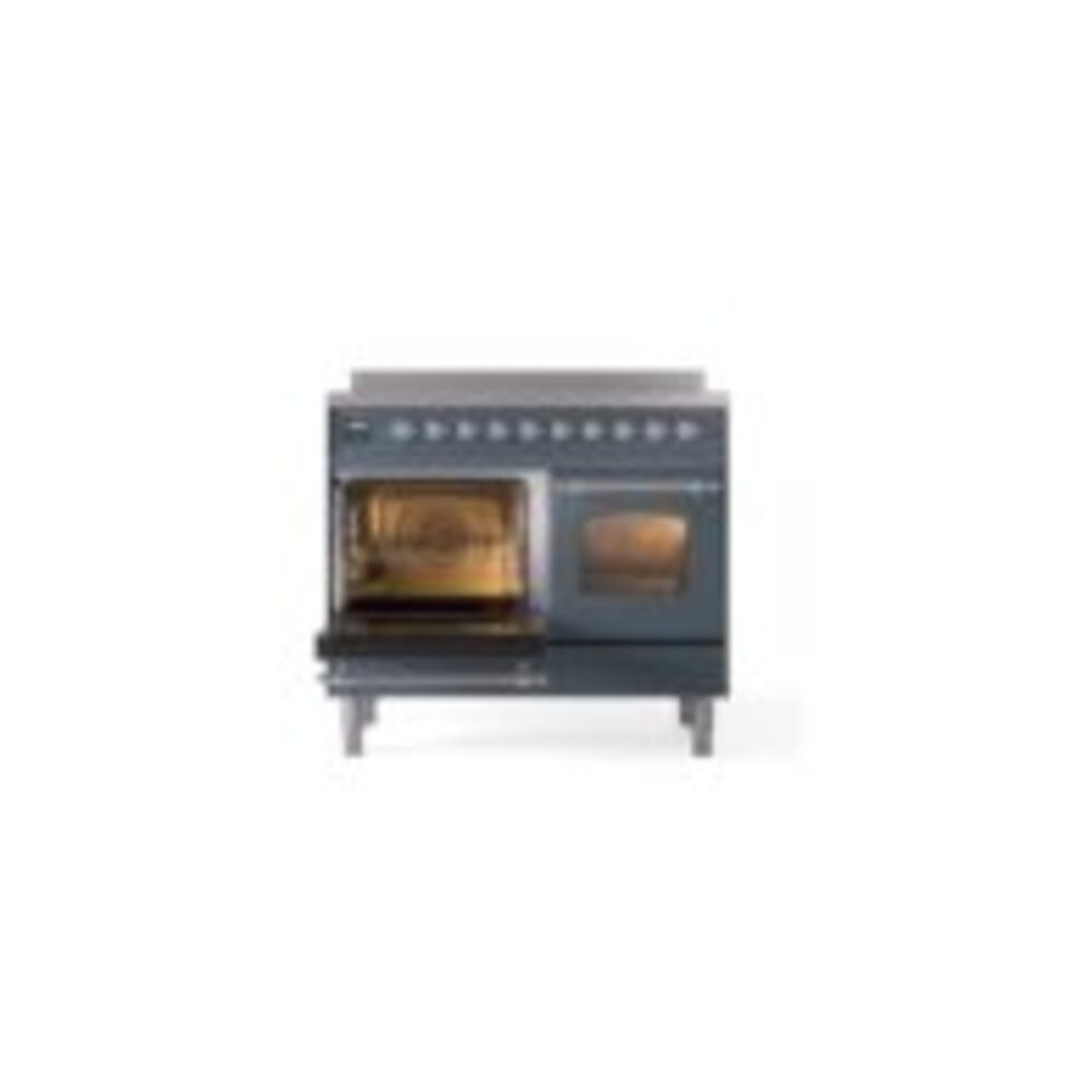 ILVE Nostalgie II 40" UPDI406NMPBGC Induction Range, main oven door opened