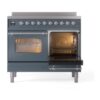 ILVE Nostalgie II 40" UPDI406NMPBGC Induction Range, side oven door opened
