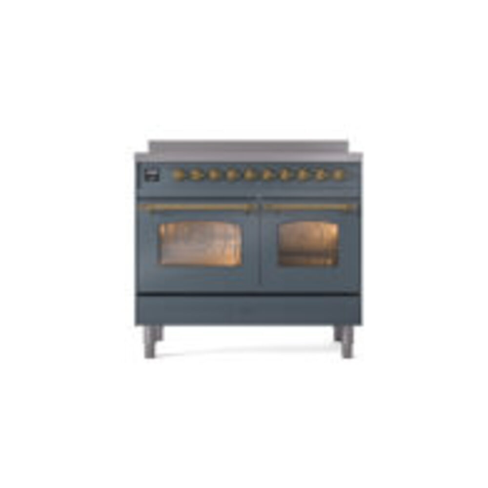 ILVE Nostalgie II 40" UPDI406NMPBGG Induction Range, front view