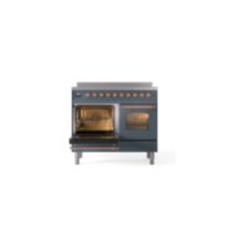 ILVE Nostalgie II 40" UPDI406NMPBGP Induction Range, main oven door opened