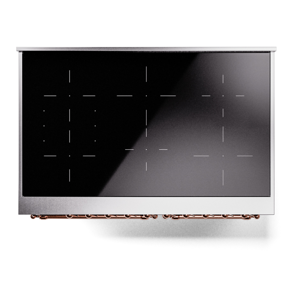 ILVE Nostalgie II 40" UPDI406NMPBGP Induction Range, top view