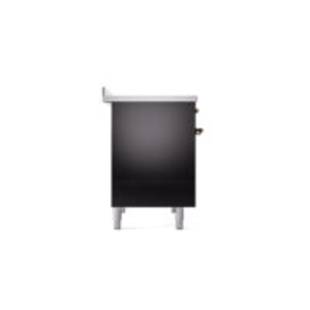 ILVE Nostalgie II 40" UPDI406NMPBKB Induction Range, left side view