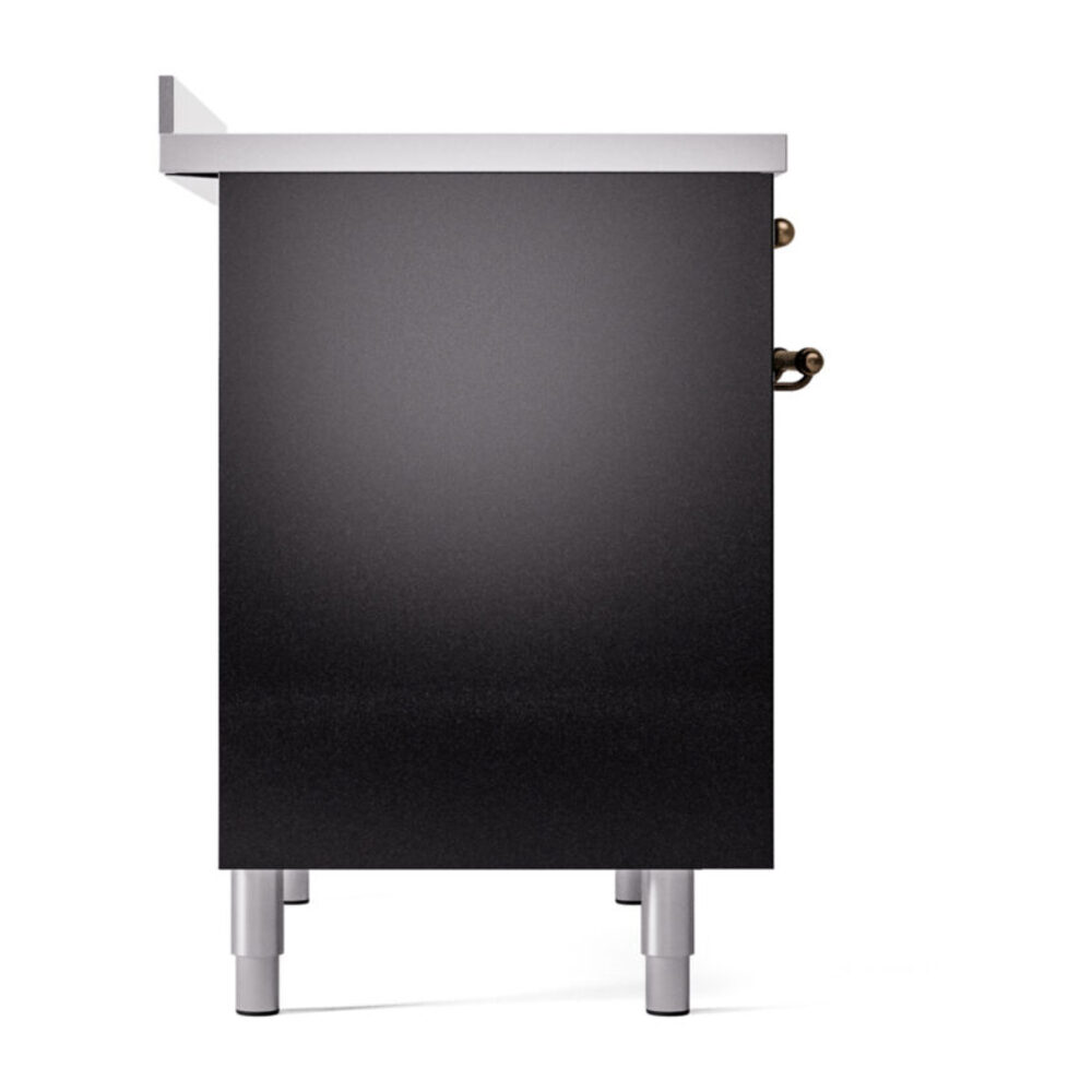 ILVE Nostalgie II 40" UPDI406NMPBKB Induction Range, left side view