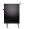 ILVE Nostalgie II 40" UPDI406NMPBKB Induction Range, right side view
