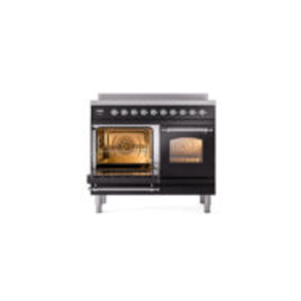 ILVE UPDI406NMPBKC Nostalgie II 40" Induction Range, main oven door opened