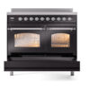 ILVE UPDI406NMPBKC Nostalgie II 40" Induction Range, drawer opened