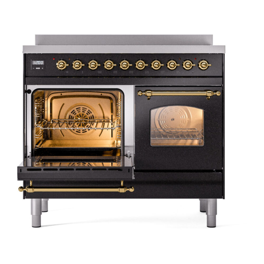 ILVE UPDI406NMPBKG Nostalgie II 40" Induction Range, main oven door opened