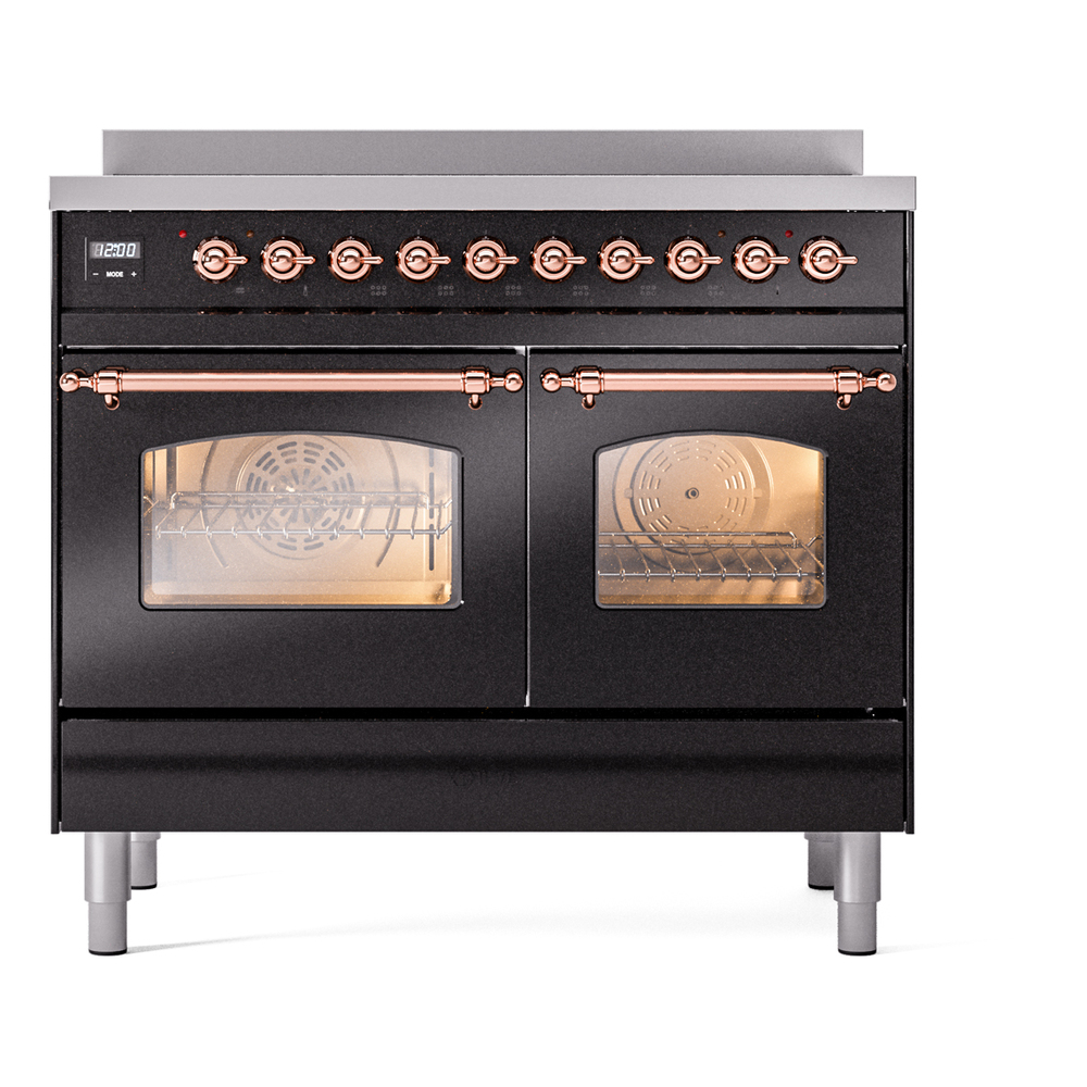 ILVE UPDI406NMPBKP Nostalgie II 40" Induction Range, front view