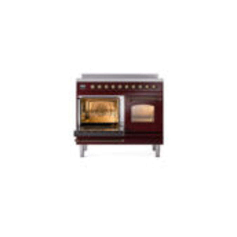 ILVE UPDI406NMPBUB Nostalgie II 40" Induction Range, main oven door opened