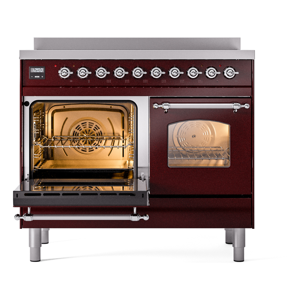 ILVE UPDI406NMPBUC Nostalgie II 40" Induction Range, main oven door opened