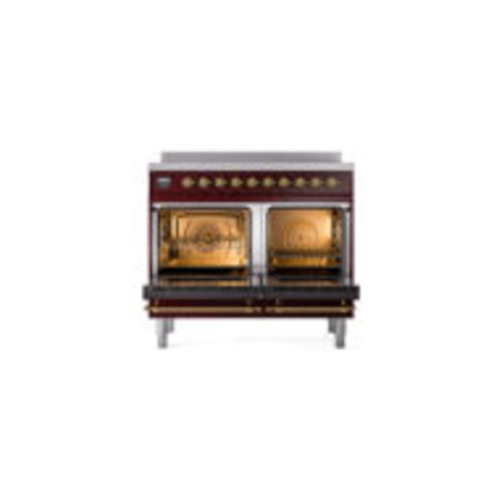 ILVE UPDI406NMPBUG Nostalgie II 40" Induction Range, oven doors opened